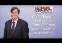 Can I Recover Damages for Time Off from Work Following a Motor Vehicle Accident