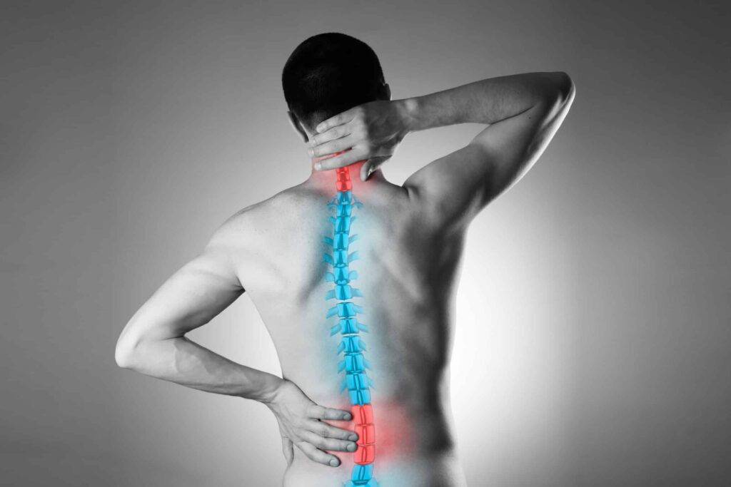 A black and white image of a man with a spinal cord injury in St. Louis